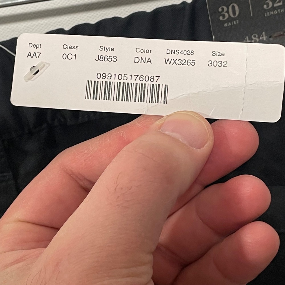J. Crew 484 Slim Stretch Chino Pants Mens 30x32 Black Side Zip Flat Front - Picture 8 of 10